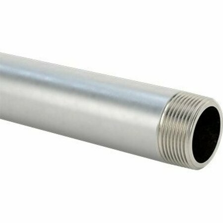 BSC PREFERRED Thick-Wall 304/304L Stainless Steel Pipe Threaded on Both Ends 1-1/4 Pipe Size 14 Long 48395K671